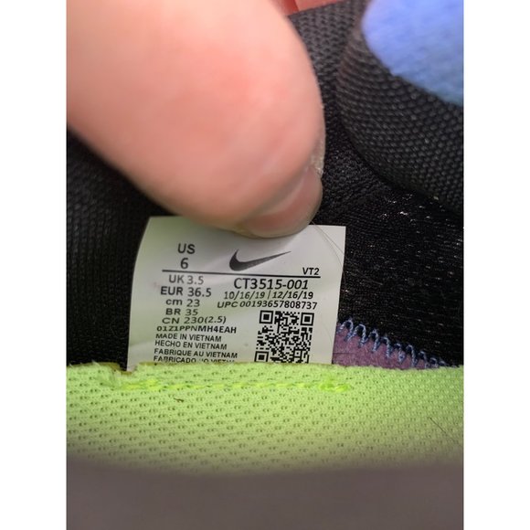 Nike Renew Womans 6 Black, Multicolored - Picture 7 of 9